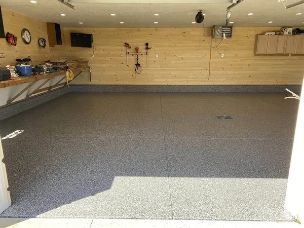 Concrete floor coating transformation — Panther Coatings