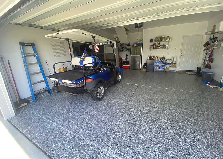 Garage floor polyurea concrete coating charlotte north carolina