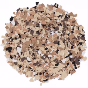 Concrete coating flake colors.
